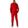 Men's Lacoste Red Tapered Fit Fleece Trackpants