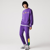 Men's Lacoste Lavender/Broom/Malachite Branded Colorblock Fleece Jogging Pants