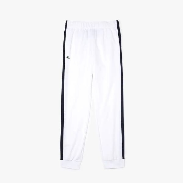 Men's Lacoste White/Navy Blue SPORT Tennis Training Pants