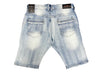 Men's Copper Rivet Light Stone Blue Washed Denim Shorts