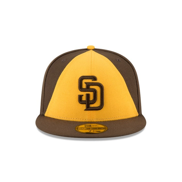 Men's New Era 59Fifty San Diego Padres Brown/Yellow Alt 2 Fitted (11451907)