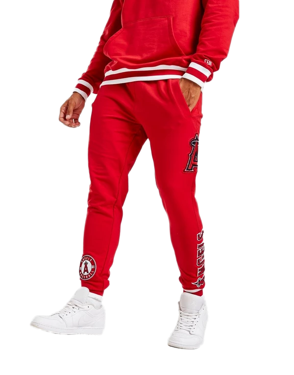 Men's New Era Red MLB Los Angeles Angels Logo Select Joggers