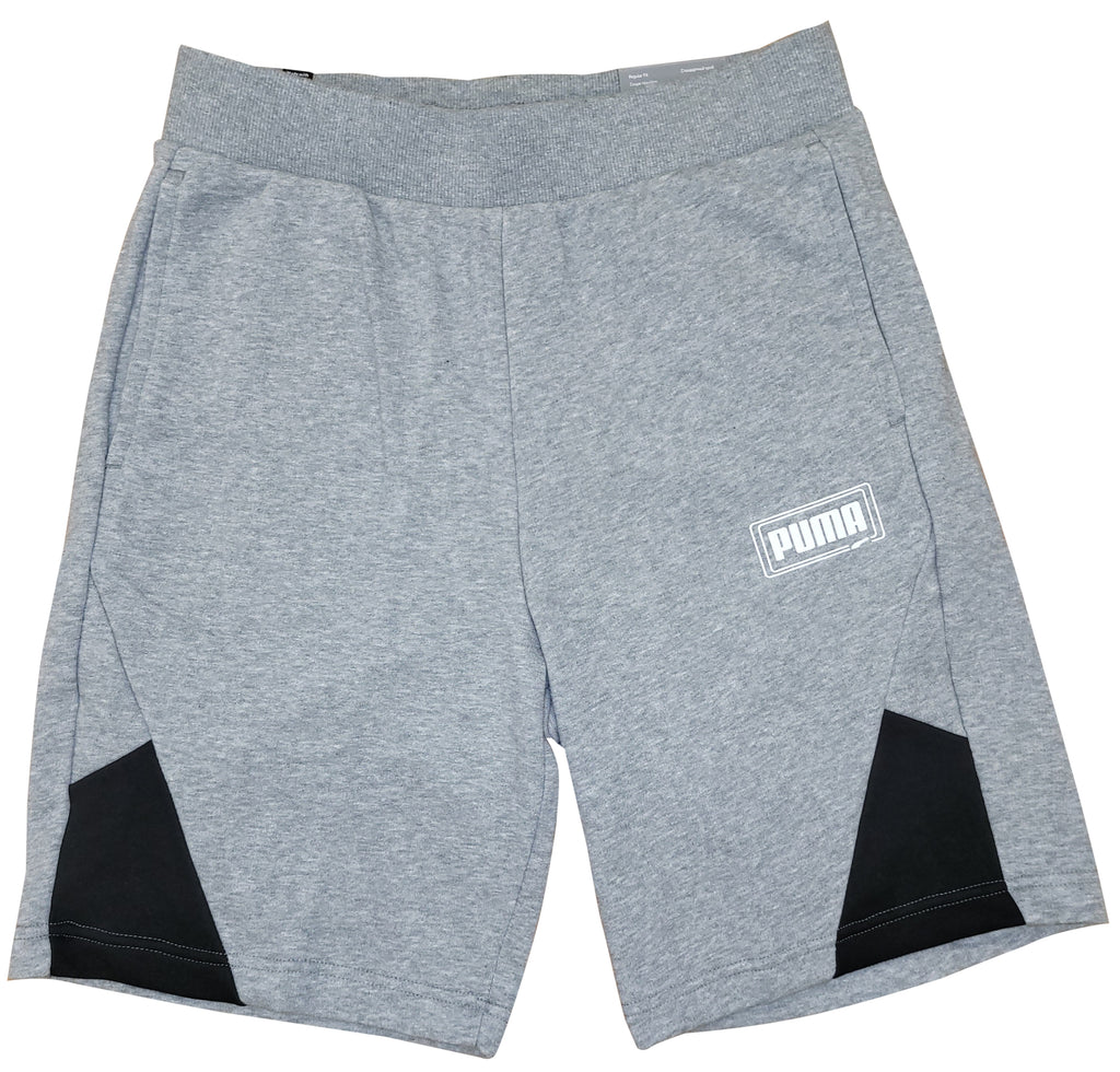 Men's Puma Medium Gray Heather Rebel Shorts 9