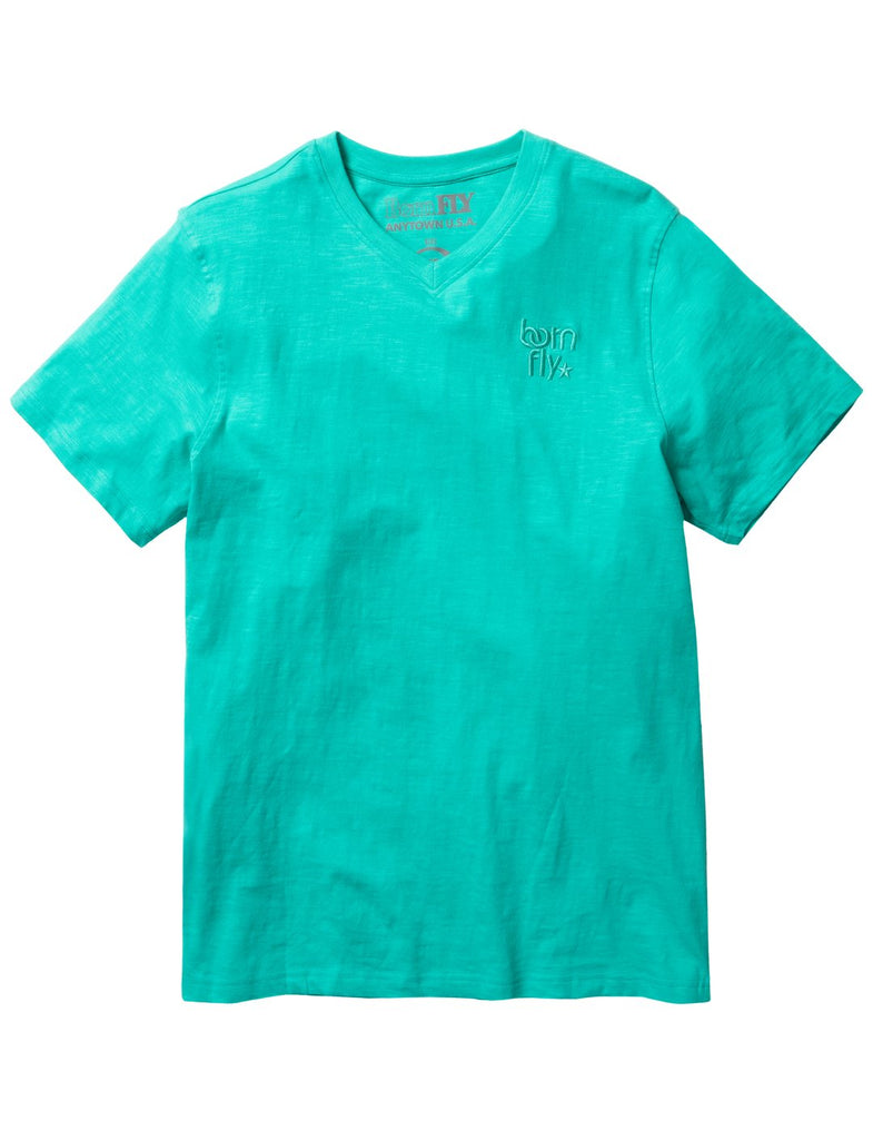 Men's Born Fly Sea Green Summer Love V-Neck