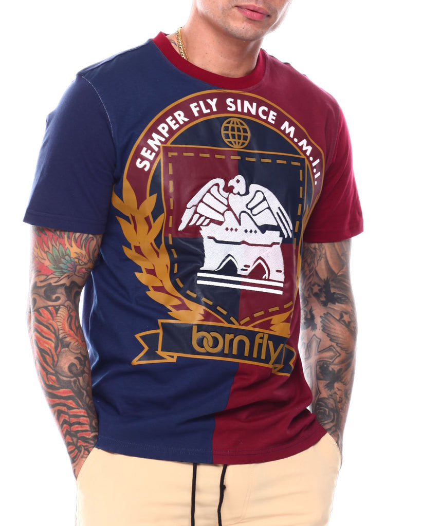 Men's Born Fly Navy Step Up T-Shirt