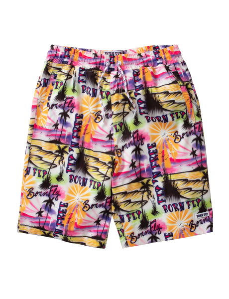 Men's Born Fly Multi Palmy and Balmy Shorts