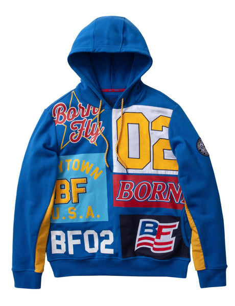 Men's Born Fly Royal Blue Fly Wins Hoodie