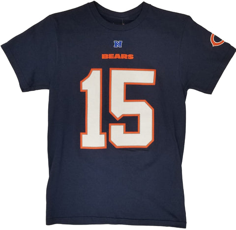 Majestic Navy NFL Chicago Bears Brandon Marsh 2013 Stack Name & Number T-Shirt