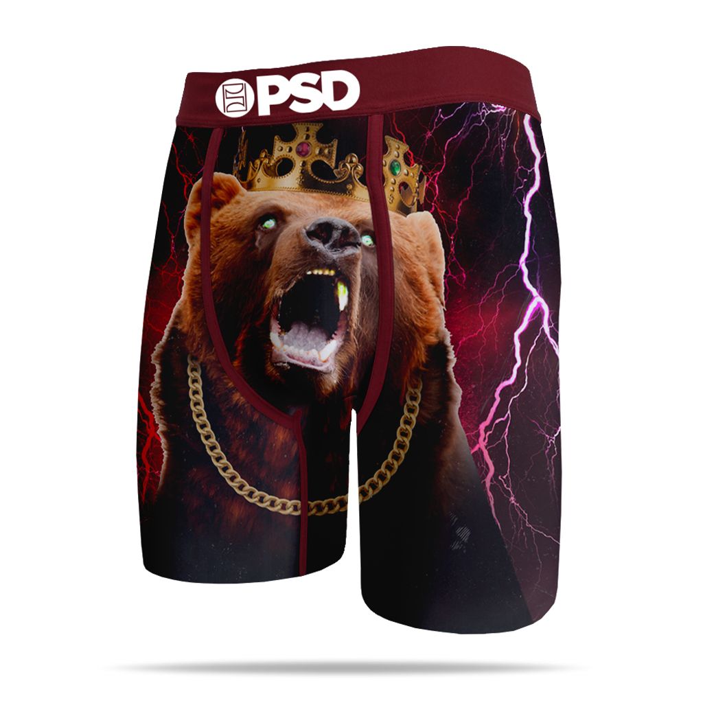 Men's PSD Red Bear Hugz Boxer Briefs