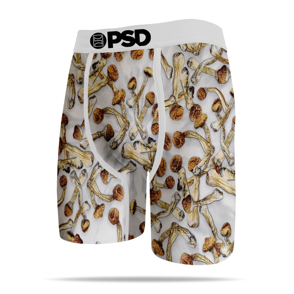 Men's PSD White Magic Mushrooms Boxer Briefs