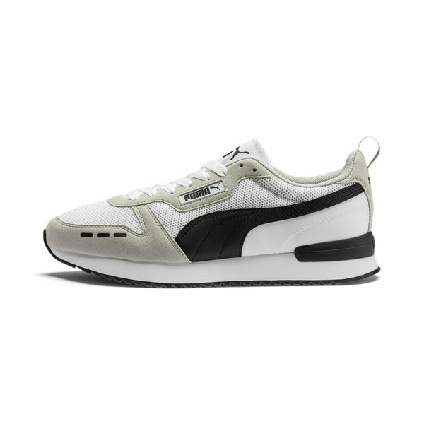 Men's Puma R78 White-Gray Violet-Black (373117 02)