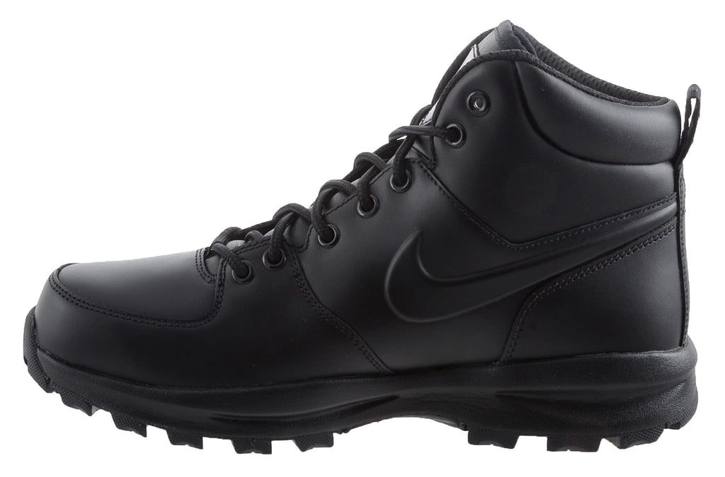 Men's Nike Manoa Leather Black/Black (454350 003)
