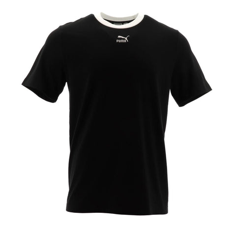 Men's Puma Black/White Classics Ringer T-Shirt