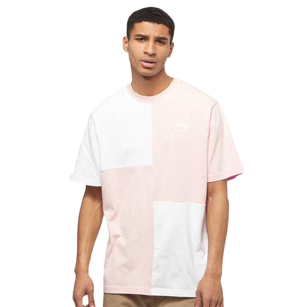 Men's Puma Cloud Pink/White Classics Patchwork T-Shirt
