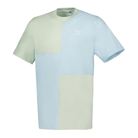Men's Puma Omphalodes Blue/Green Lily Classics Patchwork T-Shirt