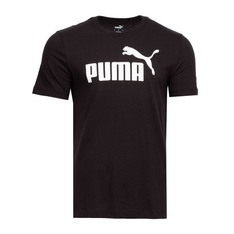 Men's Puma Black ESS Logo T-Shirt
