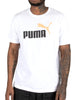 Men's Puma White/Black-Peach ESS Logo T-Shirt
