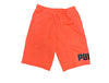 Men's Puma Fiery Coral Big Fleece Logo Shorts