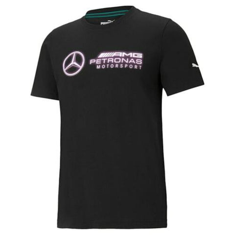 Men's Puma Black Mercedes AMG Petronas F1 Logo T-Shirt
