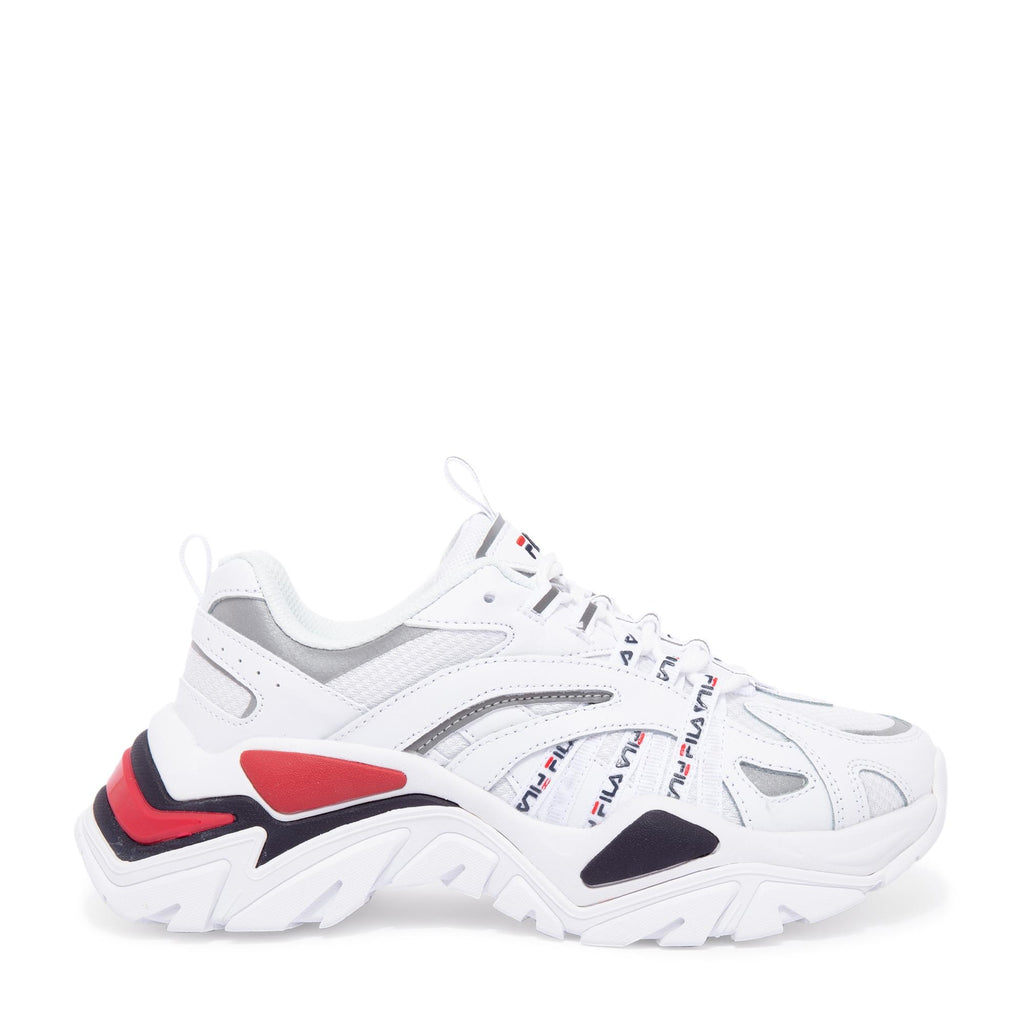 Women's Fila Electrove White/Navy/Red (5RM01250 125)