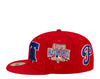 Men's New Era 59Fifty Red/White Philadelphia Phillies Patch Pride Fitted (60138906)