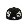 Men's New Era 59Fifty Black/White MLB Chicago White Sox Patch Pride Fitted 60138910