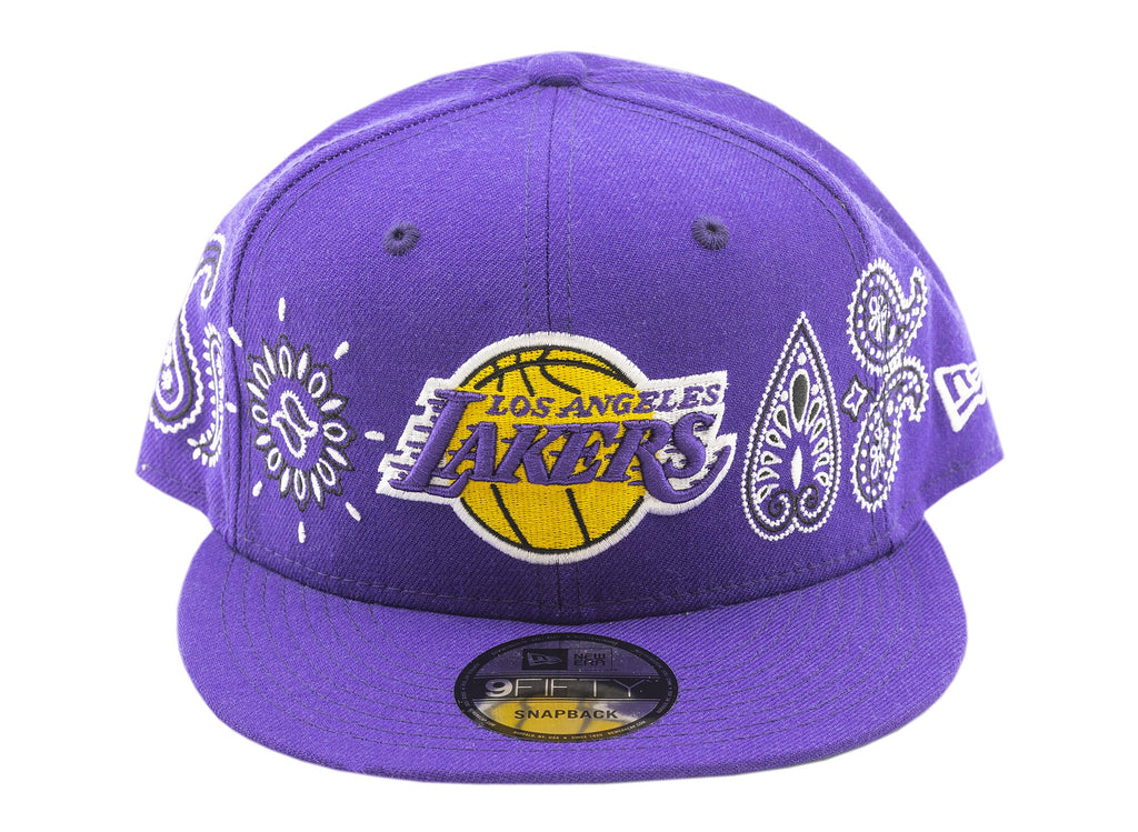 New Era 9Fifty Purple NBA Los Angeles Lakers Paisley Pop Snapback (60181048) - OSFM