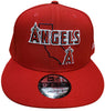 Men's New Era 9Fifty MLB Anaheim Angels Red/White Logo State Snapback (60183360) - OSFM