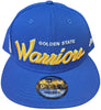 New Era 9Fifty Blue/Gold NBA Golden State Warriors Script Up Snapback (60188125) - OSFM