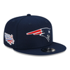 New Era 9Fifty Navy New England Patriots Super Bowl 36 Patch Snapback (60188141) - OSFM