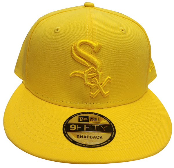 Men's New Era 9Fifty MLB Chicago White Sox Yellow Monochrome Snapback (60220699) - OSFM