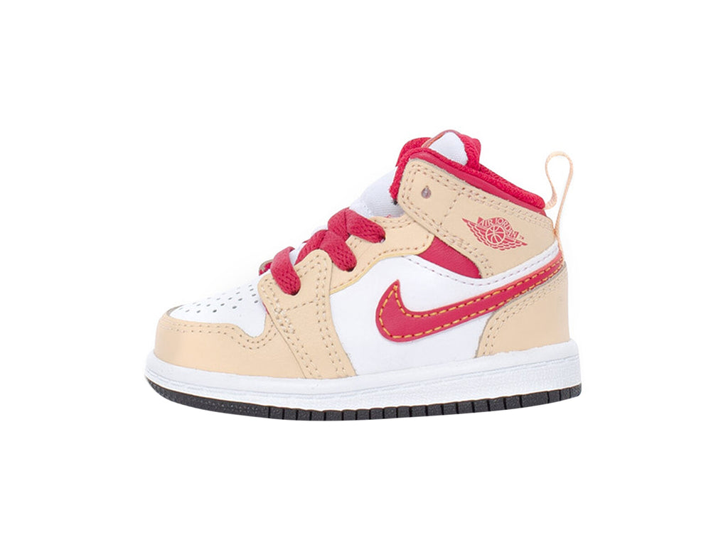 Toddler's Jordan 1 Mid White Onyx/Light Curry-White (640735 201)