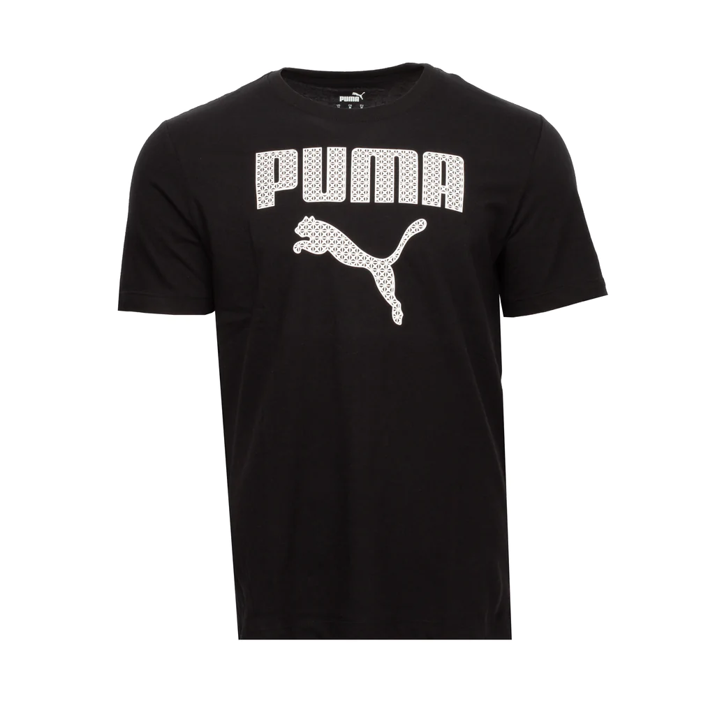 Men s Puma Black Suede Sole Fill T Shirt The Spot for Fits Kicks