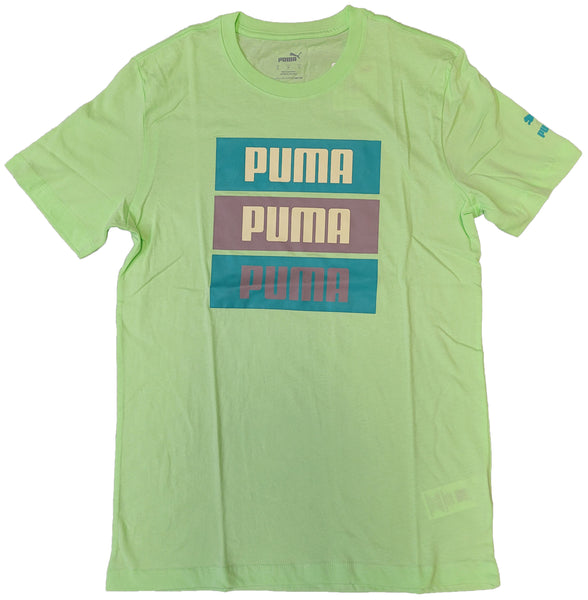 Men's Puma Paradise Green 3 Block T-Shirt