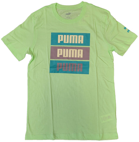 Men's Puma Paradise Green 3 Block T-Shirt
