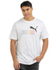 Men's Puma White ESS+ Rainbow T-Shirt