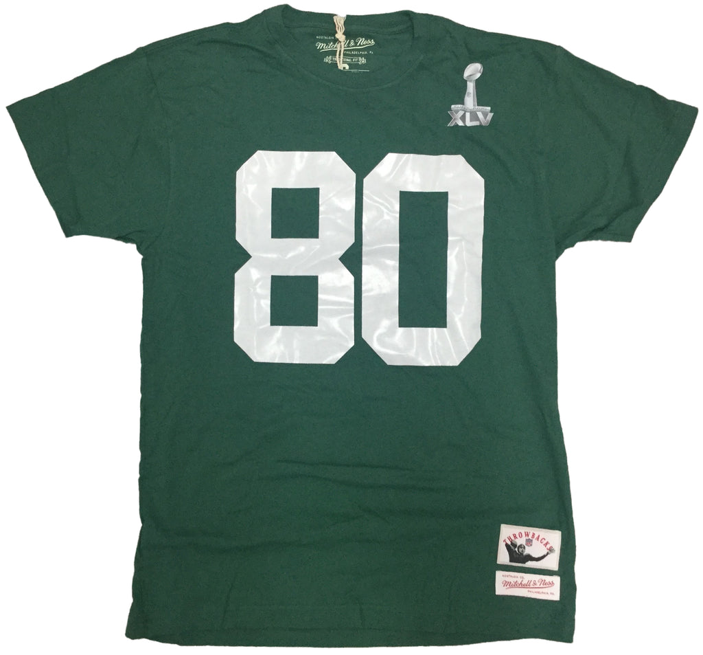Mitchell & Ness Hunter NFL Green Bay Packers #80 Donald Driver Name and Number T-Shirt