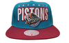 Mitchell & Ness Teal NBA Detroit Pistons Billboard Classic HWC Snapback - OSFA