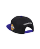 Men's Mitchell & Ness Black/Purple NBA Los Angeles Lakers Patches 2 Tone HWC Snapback - OSFA