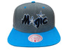Mitchell & Ness Grey/Blue NBA Orlando Magic Reload HWC Snapback Hat - OSFA