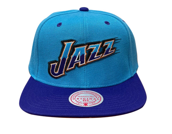 Mitchell & Ness Light Blue/Purple NBA Utah Jazz Reload HWC Snapback Hat - OSFA