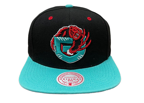 Mitchell & Ness Black/Teal NBA Vancouver Grizzlies Reload HWC Snapback Hat - OSFA