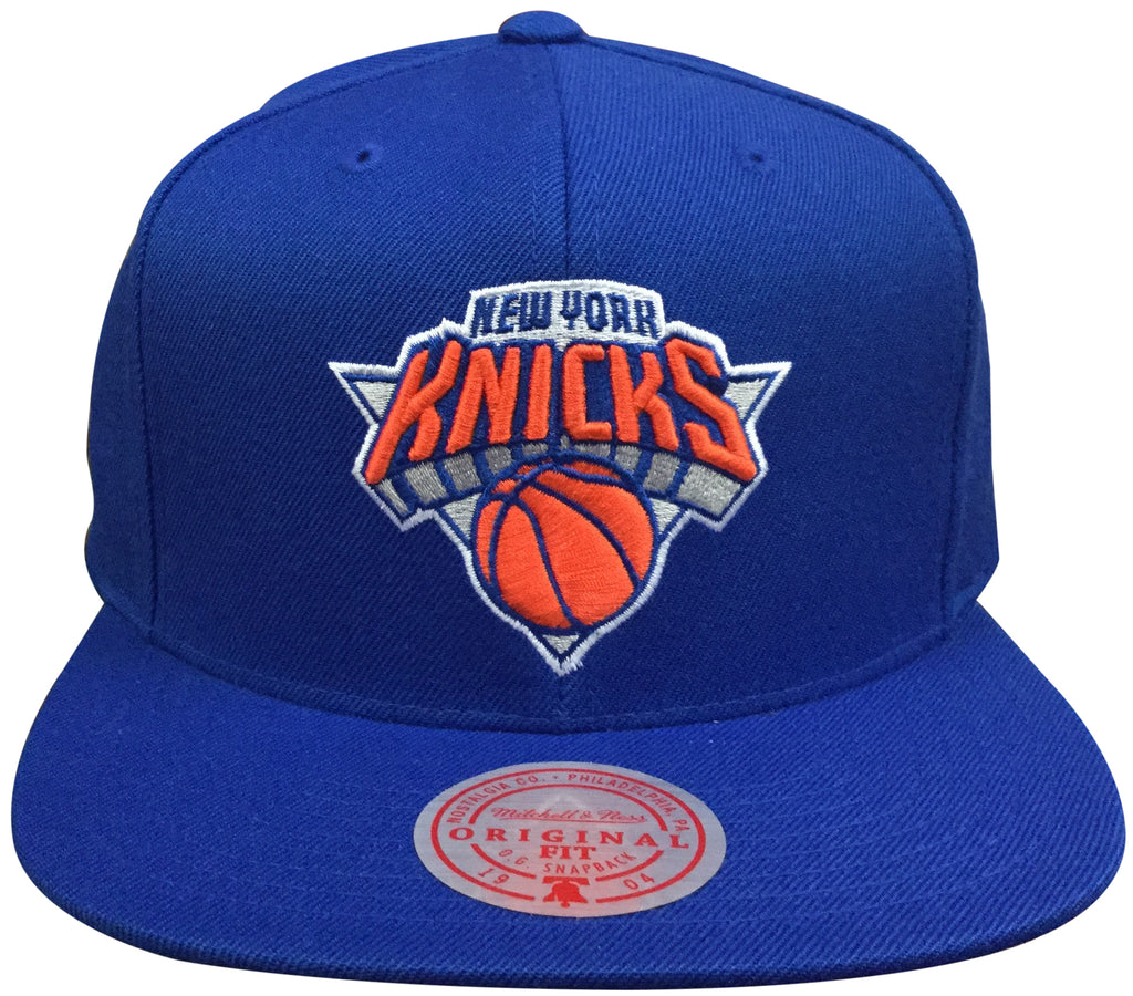 Mens Mitchell & Ness Royal NBA New York Knicks Team Ground Snapback -