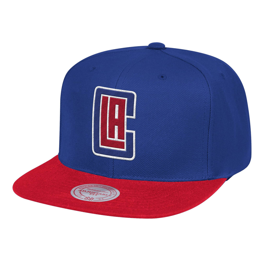 Mitchell & Ness Royal/Red NBA Los Angeles Clippers Wool 2 Tone Snapback - OSFA