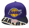 Mitchell & Ness Purple/Gold NBA Los Angeles Lakers Slash Century Snapback - OSFA