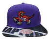 Mitchell & Ness Purple/Black NBA Toronto Raptors Slash Century Snapback - OSFA