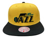 Mitchell & Ness Yellow/Black NBA New Orleans Jazz Reload 2.0 Snapback Hat - OSFA