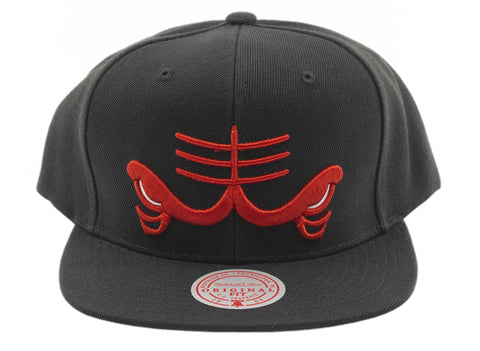Mitchell & Ness Black NBA Chicago Bulls Logo Remix HWC Snapback Hat - OSFA