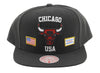 Mitchell & Ness Black NBA Chicago Bulls USA City Pride Snapback Hat - OSFA