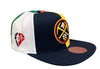 Mitchell & Ness Navy/Multi NBA Denver Nuggets What The? Snapback - OSFA